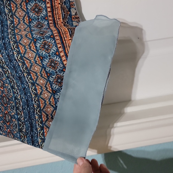 One World Hanky Hem Top/Tunic with Chiffon Trim on Each Side Women's Size XXXL - Picture 11 of 12